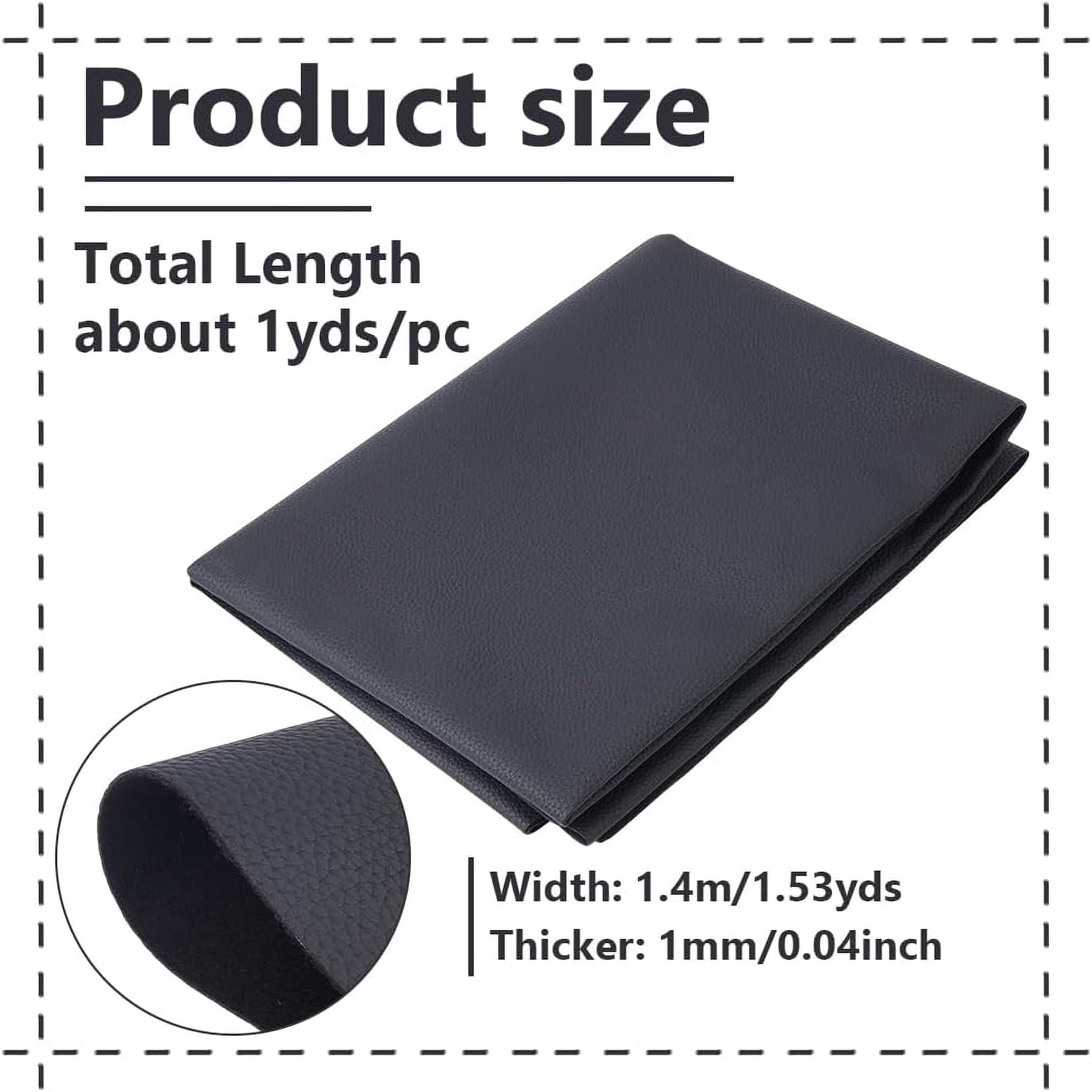 1 Yard Lichee Pattern PVC Leather Fabric for DIY Bag Clothing Accessories Dark Red 1400x1mm