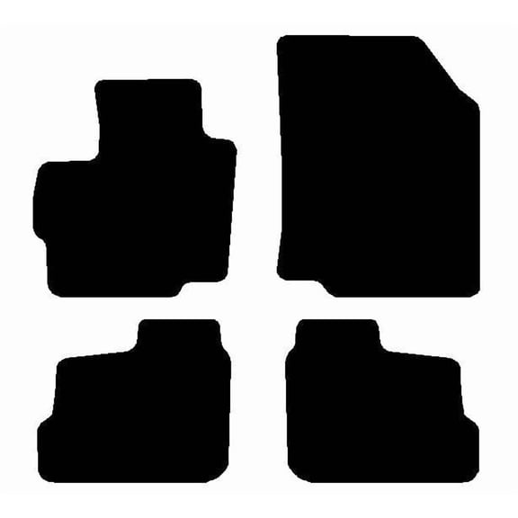 Auto Mats and Accessories Custom Fit Carpet Floor Mats Compatible with 2014-2024 Mitsubishi Mirage – 4-Piece Front Set (Black), Made in USA