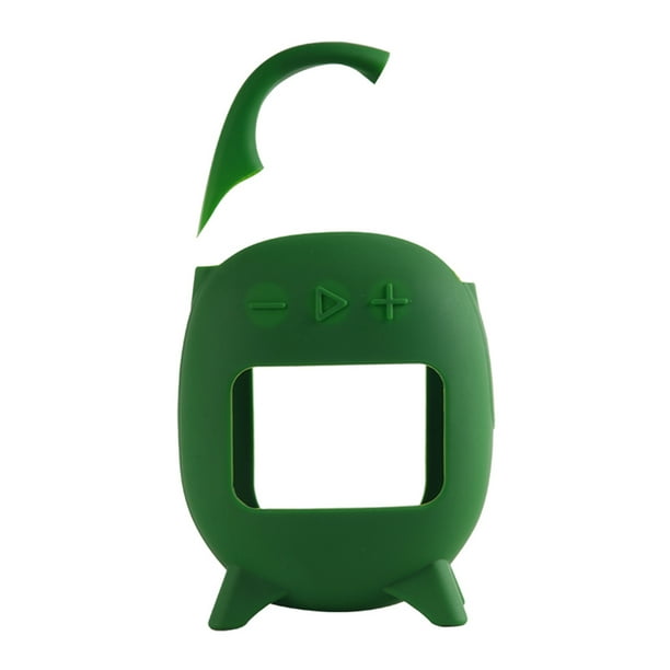 Funda Silicona para Altavoz Con Soporte Clip 5() Color Verde