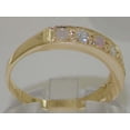 thumbnail image 3 of LBG 18k Yellow Gold CubicZirconia and Opal Womens Band Ring - Sizes 4 to 12 Available, 3 of 5