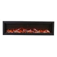 thumbnail image 2 of Amantii Symmetry Bespoke - 60" Indoor / Outdoor Electric Built In Fireplace featuring, WiFi Compatibilty & Bluetooth Connectivity, MultiFunction Remote, and a Selection of Media Options, 2 of 5