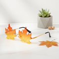 thumbnail image 7 of Hzzsbu Maple Leaf Shape Sunglasses, Rimless Sunglasses for Women Men, Funny Irregular Sun Glasses UV Protection Retro Frameless Funky Eyewear Party Glasses, 7 of 7