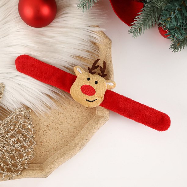 RV 15 piezas de anillos de tapping para regalos de Navidad para niños, suministros de Navidad, regalo decorativo de vacaciones, pulsera de Navidad de 24,5*3cm brillar Electrónica
