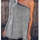 thumbnail image 3 of Camisa superior de mezclilla con borlas sin tirantes sexy a la moda para mujer, 3 of 4