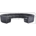 thumbnail image 7 of Meridian Furniture Limitless Gray Velvet Modular 13 Piece Sectional, 7 of 7