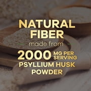 Psyllium Husk Powder 2000mg Per Serving Supplement - Extra Strength Psyllium Fiber Powder - Natural Soluble Fiber Pills, Supports Digestion, Colon Health & Regularity, Bottled in USA - 60 Capsules