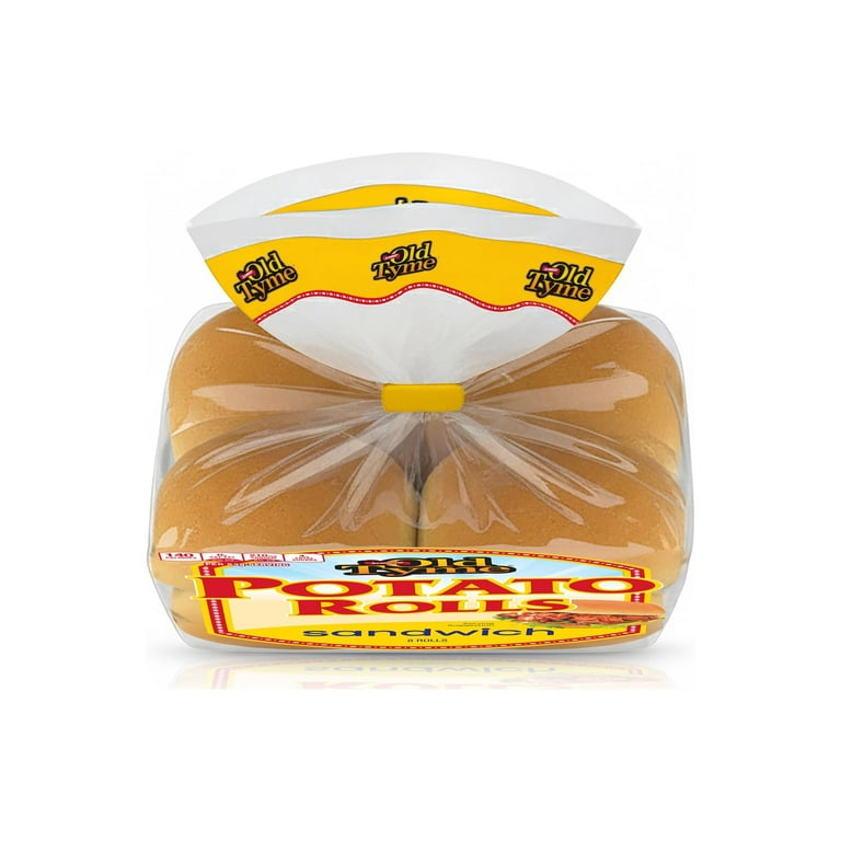 Schmidt Old Tyme Potato Sandwich Rolls, 8 Count, Soft & Fluffy