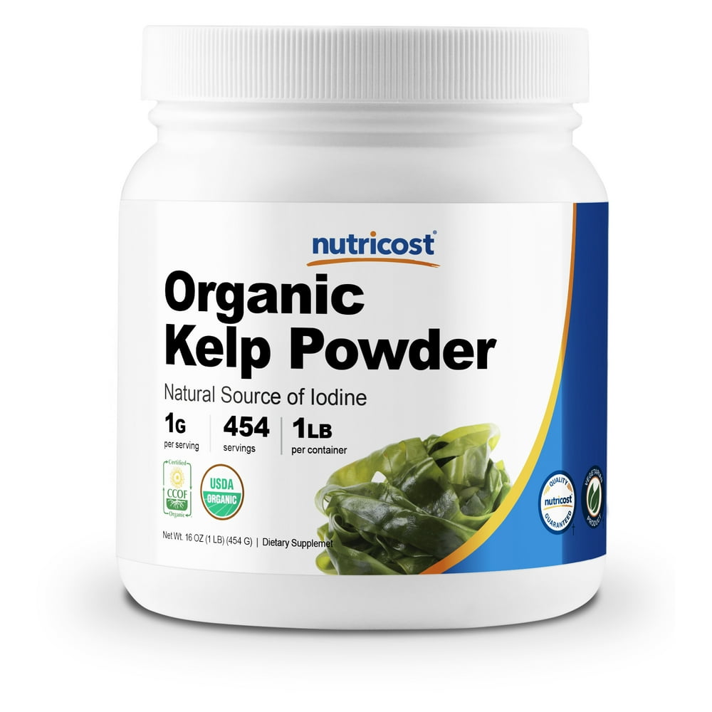 Nutricost Organic Kelp Powder (Natural Source of Iodine), 1 LB Non