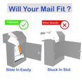 thumbnail image 4 of Pochar Door Drop Box for Mail, Rent, Deposit, and Night Key - Through The Door Locking Steel Mailbox with Rear Access (Black), 4 of 4