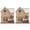 Assorted color, variant on 2 pcs Xmas LED Luminous Log Cabin Decor Household Christmas Tabletop Adornment