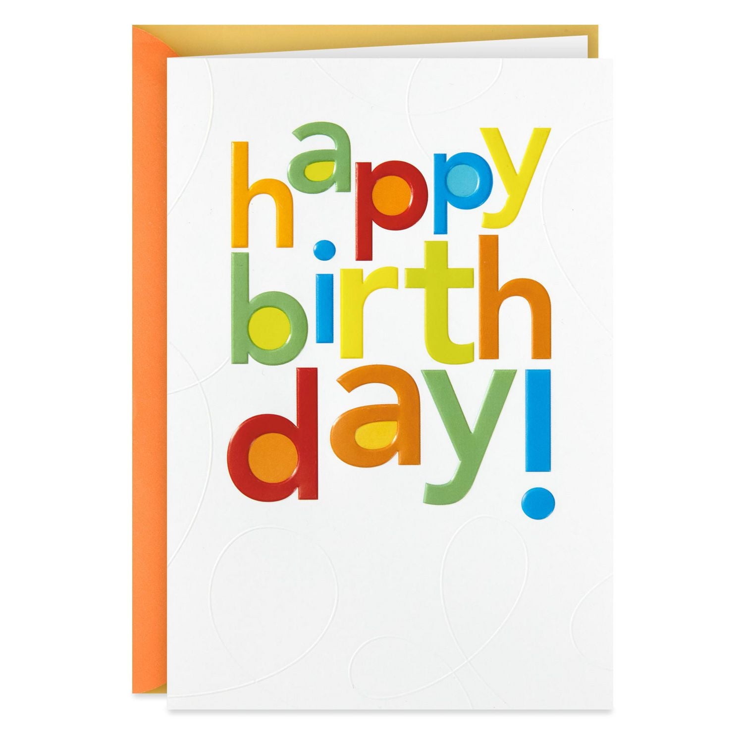 Hallmark Birthday Card, Bright Wishes