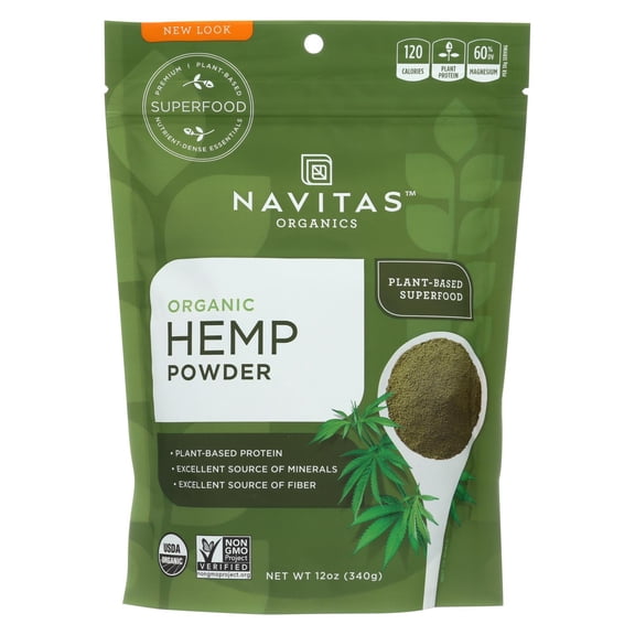 Navitas Naturals Hemp Powder, Organic - Hemp - Raw, 12 oz