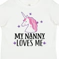thumbnail image 4 of Inktastic My Nanny Loves Me Unicorn Girls Toddler T-Shirt, 4 of 5