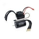 thumbnail image 1 of Motor sin escobillas 3650+60A, totalmente negro, resistente al agua, accesorios para motores sin escobillas RC para coches 1/10, color negro, 1 of 5