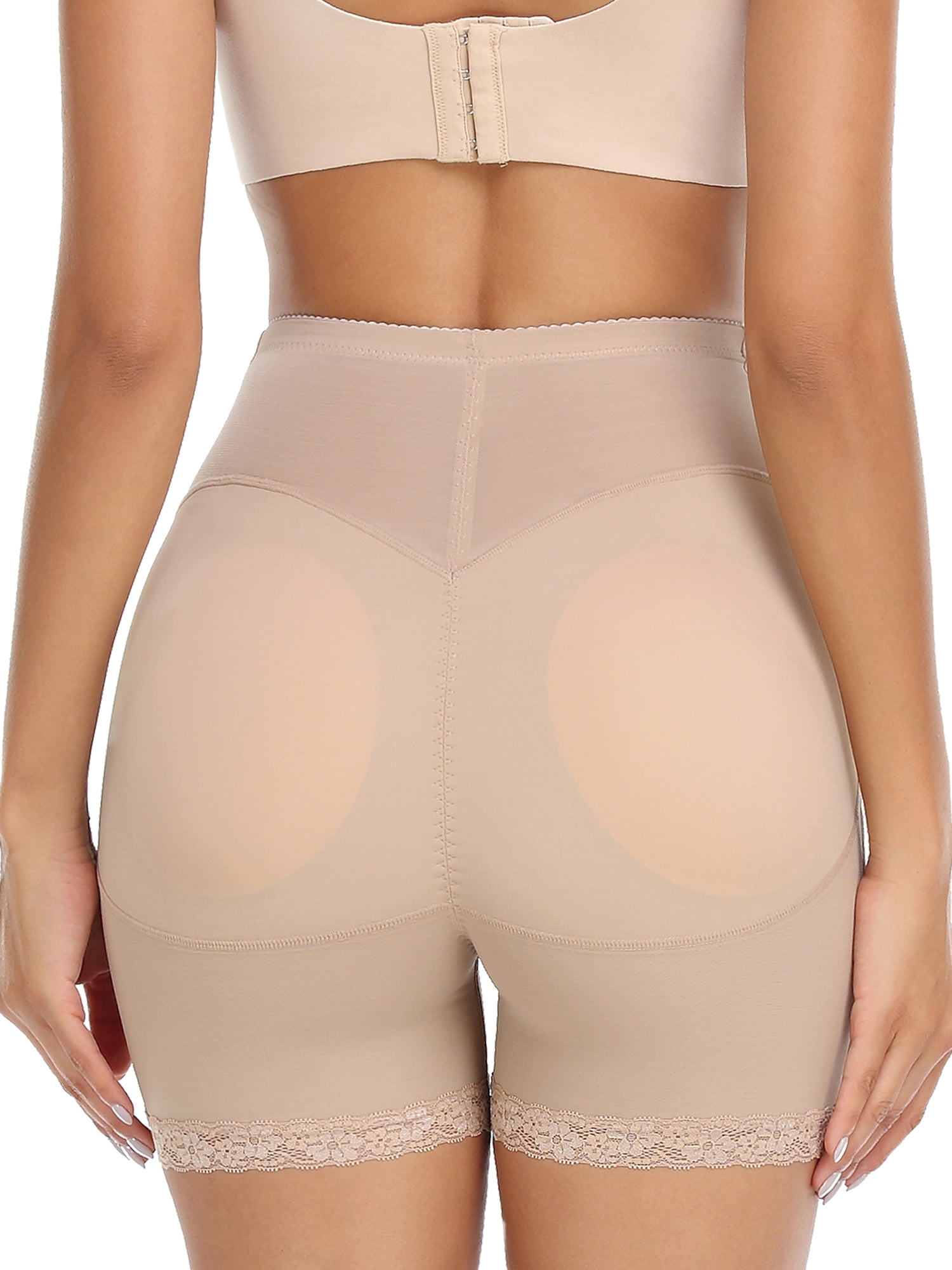 SHAPEVIVA Women Shapewear Control Panties Body Shaper Butt Lifter Padded  Hip Enhancer Seamless Underwear Hiigh Waist Shorts