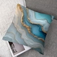 thumbnail image 7 of JRXY Gold and Blue Abstract Art Printed Pillowcase Set of 2 White, 7 of 7