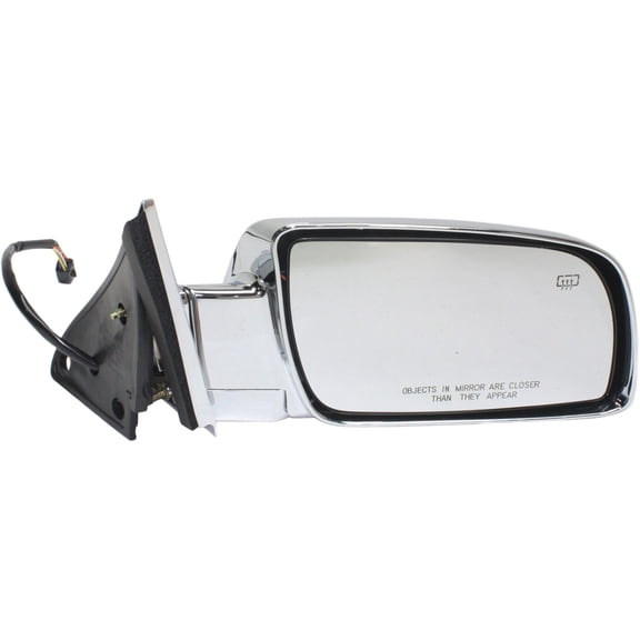 MIRROR Compatible For 1988-1998 Chevrolet K1500 1999-2000 Cadillac Escalade Right Passenger Heated Power Glass Chrome