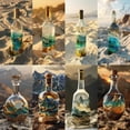 thumbnail image 2 of Kit de pintura de diamantes 5D DIY Botellas en la playa: regalo perfecto para la decoración del hogar hecha a mano Arte en mosaico, 2 of 5