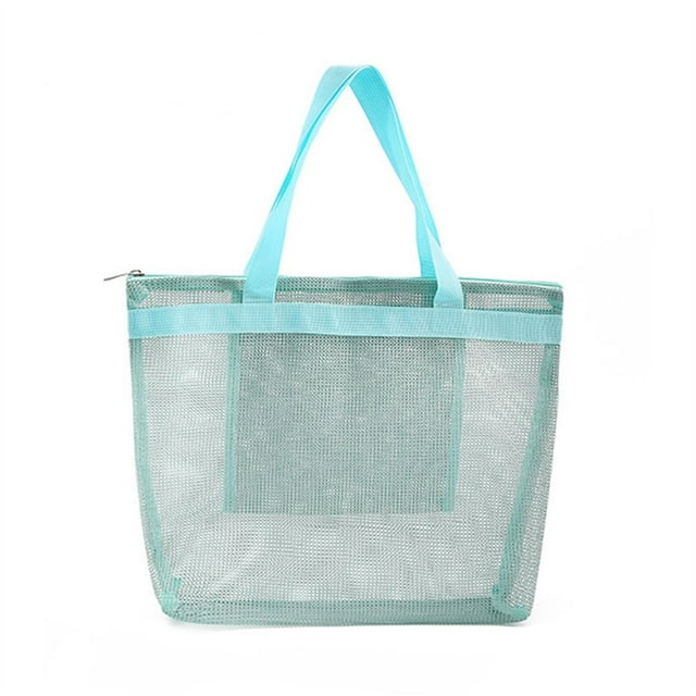 Mesh Shower Bag Travel Storage Bag Portable Beach Bag Cosmetic Organizer Handbag