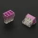 thumbnail image 3 of Bloque de terminales de cable conector de cableado de alambre de ajuste a presión de 100 piezas (6 pines), 3 of 8