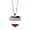 Asexual, variant on Rainbow LGBT Pride Necklace for Women Men Stackable Love Heart Rainbow Chain Choker Friendship Jewelry Lesbian