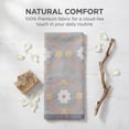 thumbnail image 7 of REGALWOVEN 13 x 29 Inch Cotton Floral Jacquard Hand Towel, Soft Absorbent Decorative Towel for Bathroom, Kitchen Grey 1pk, 7 of 7
