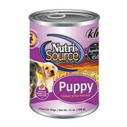 Angle View: Nutri Source Puppy Chicken & Rice Case of Canned Dog Food 12/13oz