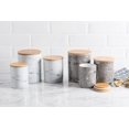 thumbnail image 5 of Design Imports CAMZ38970 White Marble Ceramic Canister - Set of 3, 5 of 5