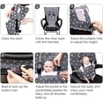 thumbnail image 4 of Asiento para trona de viaje portátil Easy Seat (gris), asiento para niños pequeños ajustable, seguro y lavable, tela cómoda, cabe en su bolso, 4 of 5