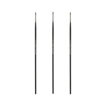 Black Swan Synthetic Red Sable Paint Brushes - Filbert Size # 2 - Set of 3 - Professional Quality Long Handle Paint Brushes for Oil, Heavy Body Media and Acrylic - Artists of All Levels