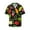 Cartoon Vegetables, variant on offers the Cartoon Planets for Men's Casual Short-sleeved Shirt, a button-up collared shirt with a pocket, perfect for beach vacations and yacht travel in the 4X-Large size.