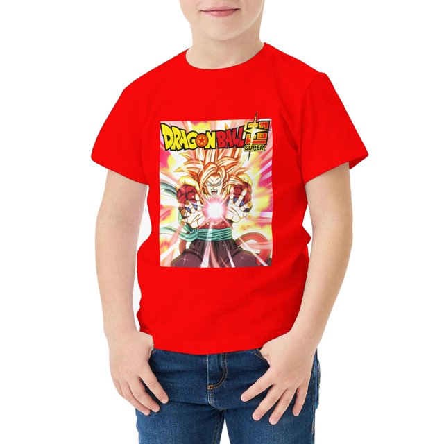 Camiseta Algodón de DBZ para niños