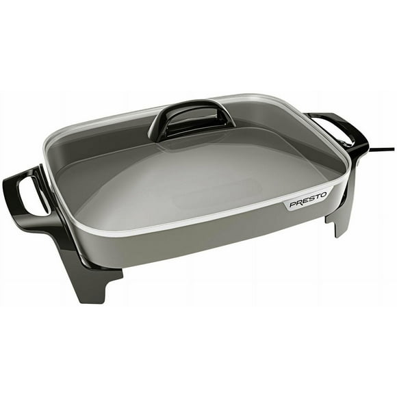 1PC-Presto 06856 Ceramic Non-Stick Electric Skillet, 1500 Watts, 16"