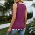 thumbnail image 6 of Women's Solid V-Neck Sleeveless Knit Sweater Tank Top Casual Layering Summer Top, 6 of 8