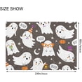 thumbnail image 3 of SKYSONIC Bathroom Rug Mats Halloween Cute Pattern Print, Fluffy Plush Absorbent Bath Rugs Carpet with Non Slip Bottom for Bathroom Floor Toilet Tub and Shower, 3 of 7