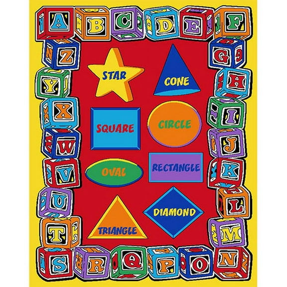 Classroom Rug for Kids Learning Math is Great Area Rug 3ft x 5ft New Design # 1