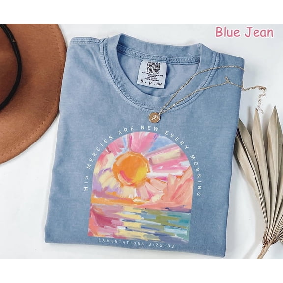 Christian Shirt His Mercies Are New Every Morning Shirt Religious Women Gift Faith Tee Christian Gifts Jesus Tee
