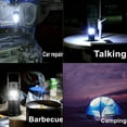 thumbnail image 2 of Paquete de 4 linternas LED para acampar, solares y recargables, plegables y portátiles, ideales para campamentos, senderismo, emergencias, huracanes y tormentas., 2 of 8