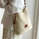 thumbnail image 5 of Bandolera LEIDAXIA de algodón tejido a mano a ganchillo beige para mujer, 5 of 8