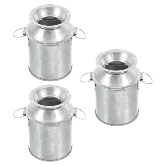 FRCOLOR 3Pcs Mini Iron Bucket Decorative Small Bucket Craft Gardening Hobbyists