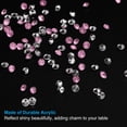 thumbnail image 3 of 10000Pcs Acrylic Wedding Diamonds 4mm Table Scatter Confetti Crystals Vase Fillers Gems, Pink Silver, 3 of 6