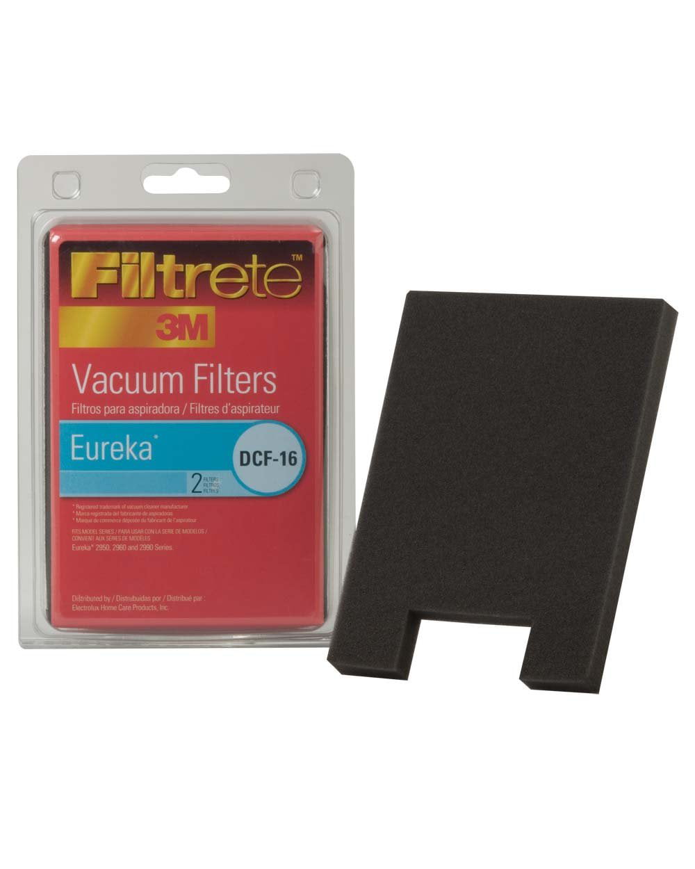 Filtrete Eureka DCF-16 Filter 2 foam Filters Per Pack
