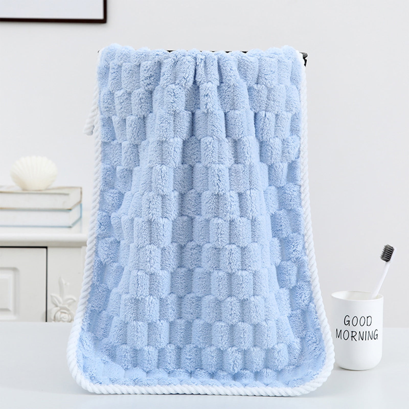 Summer Savings Clearance! Boovnll 8 Pack Hand Towels for Bathroom, 13x30" Super Soft & Absorbent Quick Dry Solid Color Towels, Thicken Microfiber Hand Towels for Hotel, Pool, Spa, Beach, Towels