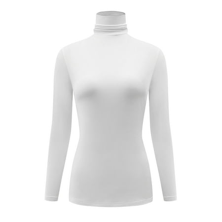 Buy Kvetoo White Turtle Neck Sweater for Women online