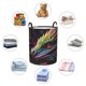 thumbnail image 4 of Balery Colorful Dragon Head Profile Cesta de ropa redonda con asas, impermeable, independiente, para ropa, juguetes, dormitorio y familia-Small, 4 of 6