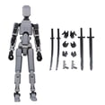 thumbnail image 1 of Multi Joint Movable Model 3D Printed Mechanical Robot Figures For Kids Gift,100% New--siniker, 1 of 4