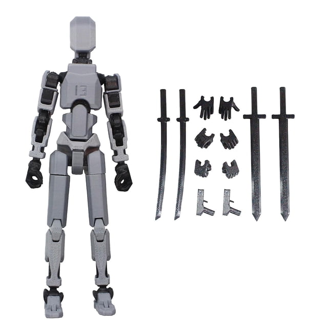 Multi Joint Movable Model 3D Printed Mechanical Robot Figures For Kids Gift,100% New--siniker