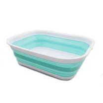SAMMART 12L (3.17 Gallon) Collapsible Tub - Foldable Dish Tub - Portable Washing Basin - Space Saving Plastic Washtub
