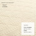 thumbnail image 5 of Lush Decor Haniya Solid Waffle Woven Textured Cotton Quilt Set, 3 Piece Set, King, Neutral - Soft Waffle Quilt - Neutral Bedding Set - Minimalist, Modern & Farmhouse Bedroom Decor, 5 of 8