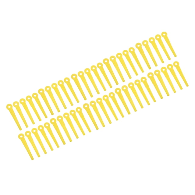 Hoja De Cabezal De Corte De Plástico, Hoja De Plástico De Cortacésped ABS De 8 Mm De Aplicación Ancha Amarilla Para Césped YLSHRF Mower Plastic Cutter Blade
